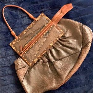 Fendi vintage brown leather bag